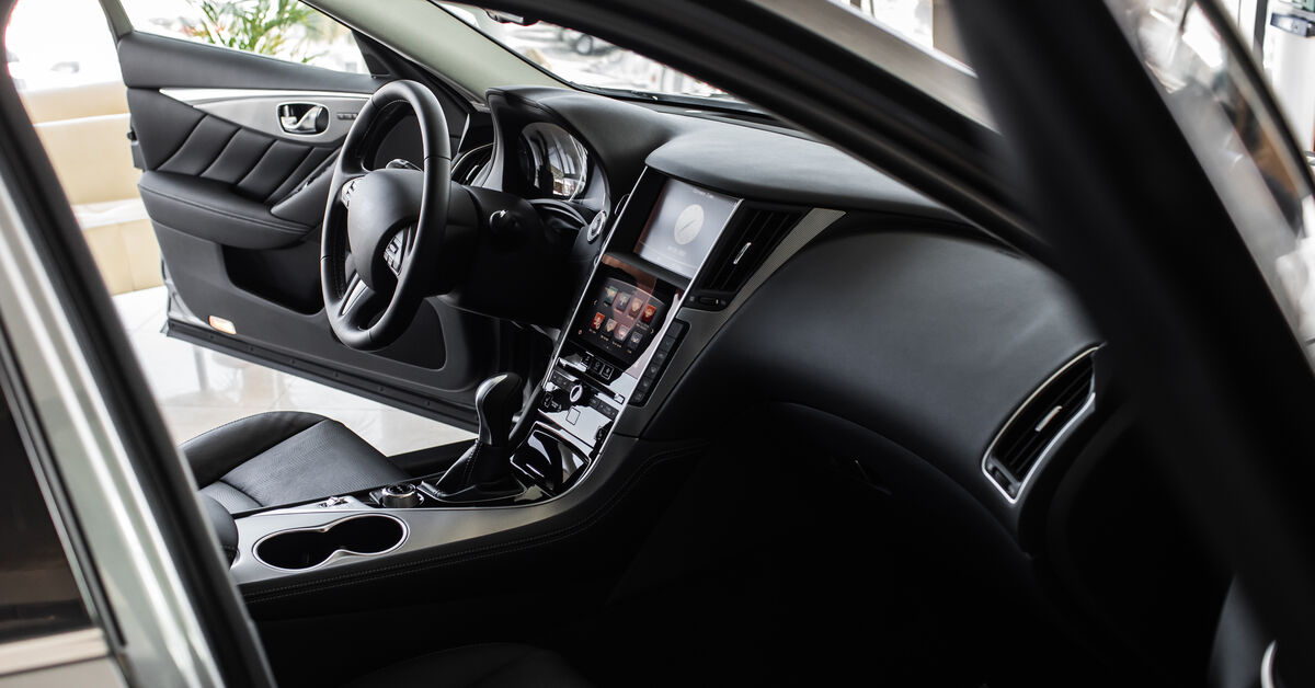 Clean car interior after deep cleaning