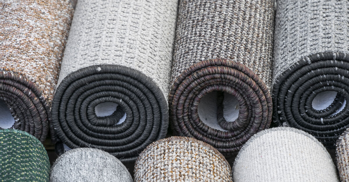Assorted rug materials and pile types