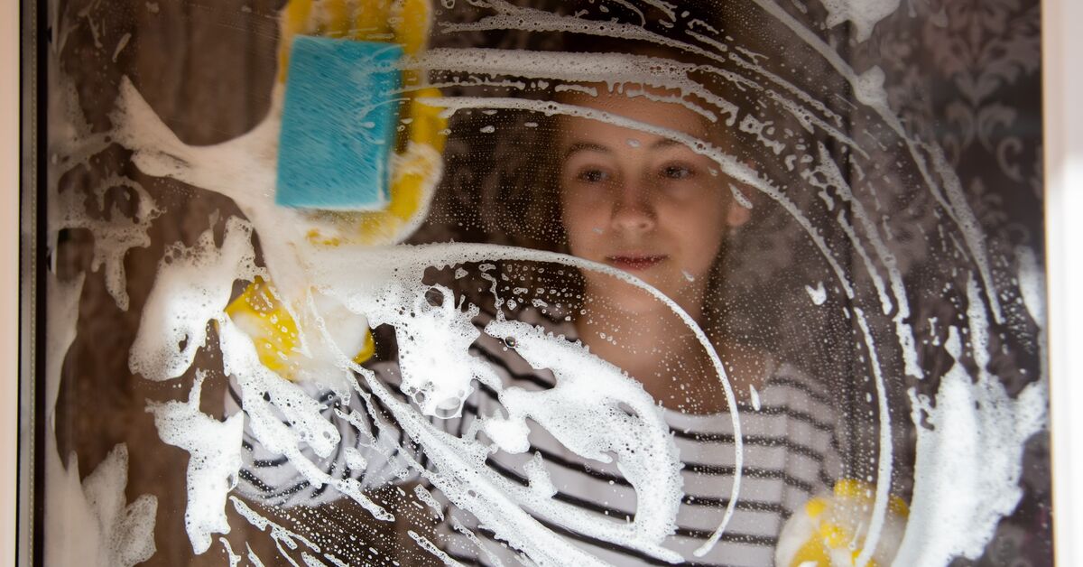 Too much cleaner on window