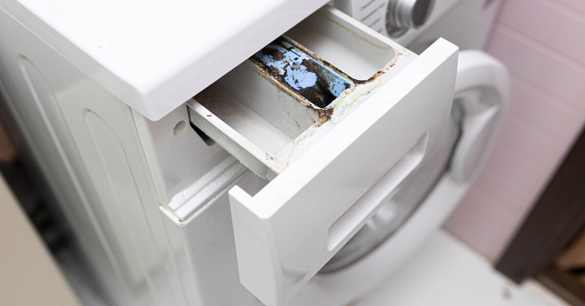 Excess detergent and softener residue